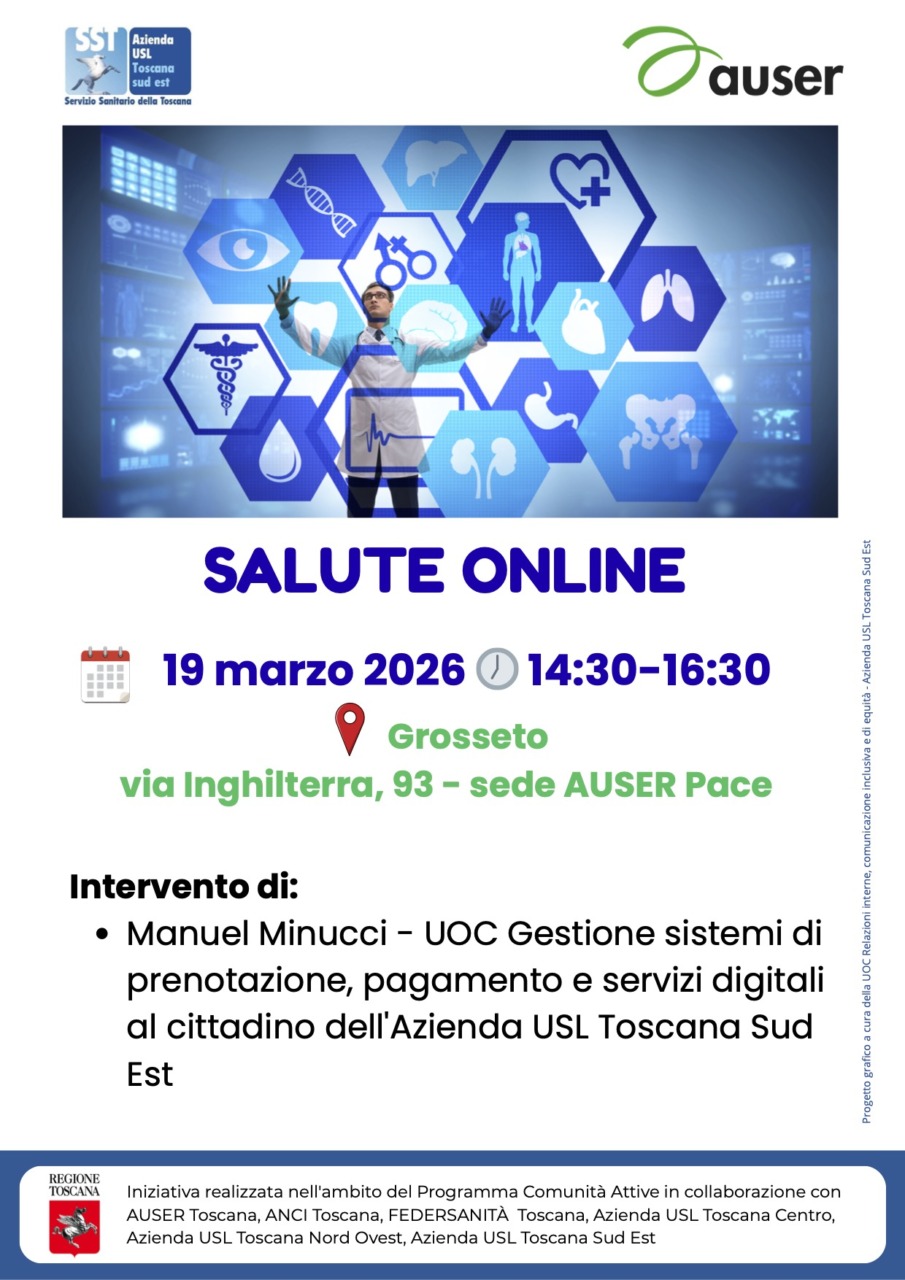 Incontro ‘Salute online’ per anziani: come utilizzare i servizi digitali sanitari